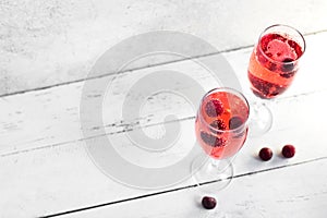 Kir Royal Champagne Cocktail