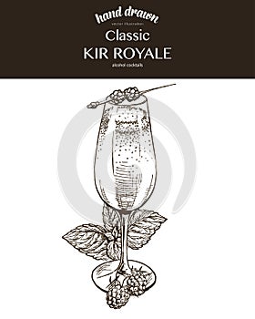 Kir Royale. Composition.