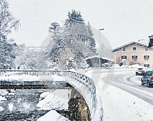 Kirchberg in Tirol, winter, heavy snowfall