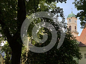 The Kirche St. Mang church in Regensburg