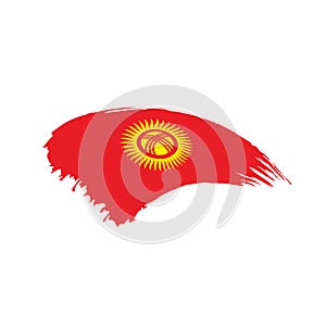 kirghizia flag, illustration