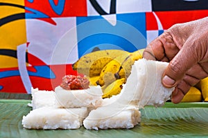 Kiribath, The milk rice is a traditional Sri Lankan food