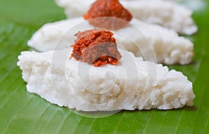 Kiribath, The milk rice is a traditional Sri Lankan food