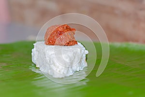 Kiribath, The milk rice is a traditional Sri Lankan food