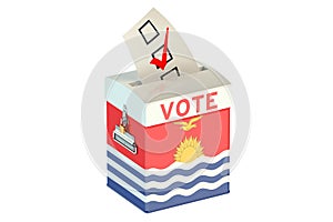 Kiribati election ballot box for collecting votes