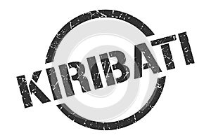 Kiribati stamp. Kiribati grunge round isolated sign.