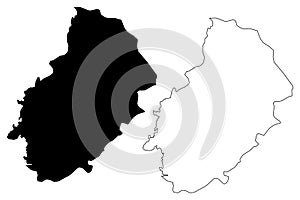 Kirikkale map vector