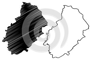 Kirikkale map vector