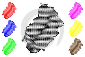 Kirikkale map vector