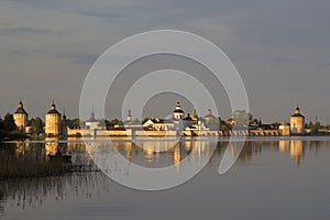 Kirillo-Belozersky monastery in the evening sun. Kirillov, Russia.