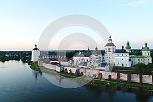 Kirillo-Belozersky monastery on the shore of the lake in Kirillov