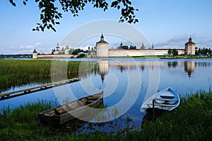 KIRILLOV, RUSSIA - August, 2017: Kirillo-Belozersky monastery near City Kirillov, Vologda region, Russia