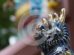 Kirin Chinese Magical Animal Statue photo