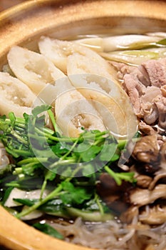 Kiritanpo-nabe, hotchpotch with rice bars