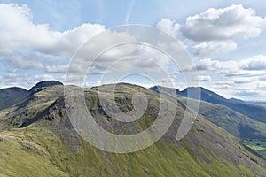 Kirk Fell with Great Gable and Scafells behind