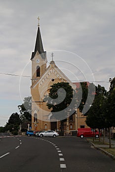 Kirk of st. Ondrej in Vysoka pri Morave village photo
