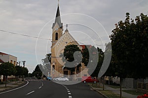 Kirk of st. Ondrej in Vysoka pri Morave village photo