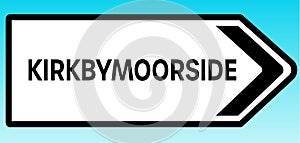 Kirkbymoorside Road sign