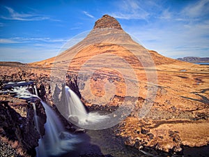 Kirkjufell and Kirkjufellsfoss, Iceland photo