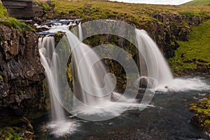 Kirkjufellsfoss near GrundarfjÃ¶rÃ°ur Iceland