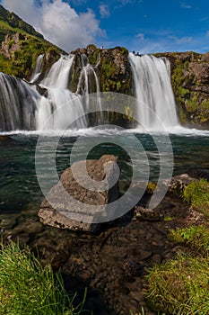 Kirkjufellsfoss near GrundarfjÃ¶rÃ°ur Iceland