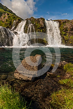 Kirkjufellsfoss near GrundarfjÃ¶rÃ°ur Iceland