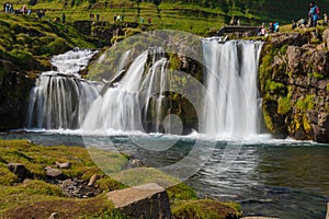 Kirkjufellsfoss near GrundarfjÃ¶rÃ°ur Iceland