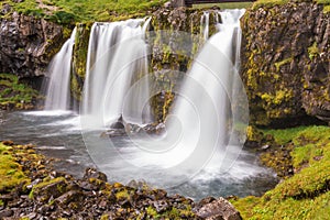 Kirkjufellsfoss near GrundarfjÃ¶rÃ°ur Iceland