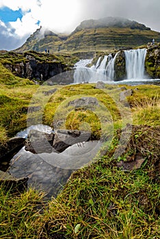 Kirkjufellsfoss waterfall in Iceland