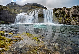 Kirkjufellsfoss waterfall in Iceland