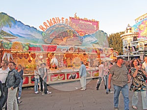 Kirmes Summer Fair in Dusseldorf Germany