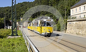 Kirnitschtalbahn in Bad Schandau in Sachsen Germany