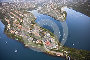 Kirribilli Suburb Peninsula in Sydney Harbour, Australia