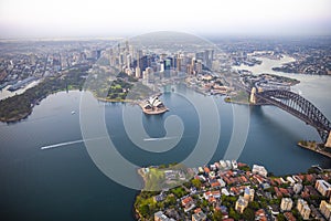 Kirribilli Suburb Peninsula in Sydney Harbour, Australia photo