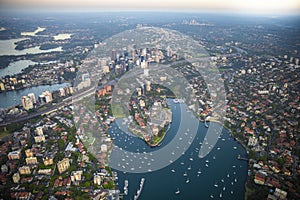 Kirribilli Suburb Peninsula in Sydney Harbour, Australia photo
