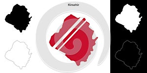 Kirsehir outline map