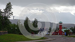 Mining town Kiruna in Sweden photo