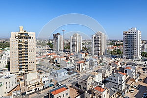 Kiryat Gat skyline view.