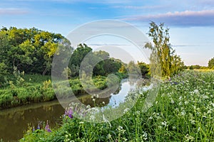 Kirzhach river in Vladimir region. Russia