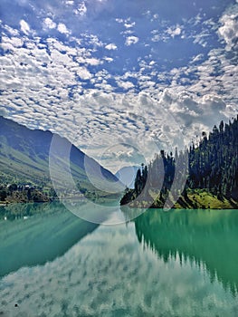 Kishanganga Dam built on Neelum river in Neelum Valley Gurez Kashmir