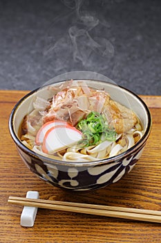 Kishimen, Japanese flat type udon noodle dish