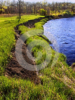 Kishwaukee River Bank Erosion Illinois