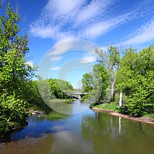 Kishwaukee River in Illinois