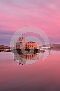 Castello un'isola da esterno Scozia 