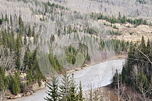 Kiskatinaw River Alaska Highway Mile 21