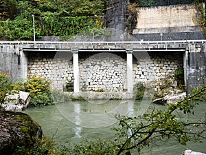 Kiso-no-Kakehashi, a historic landmark in scenic Kiso river valley, Japan