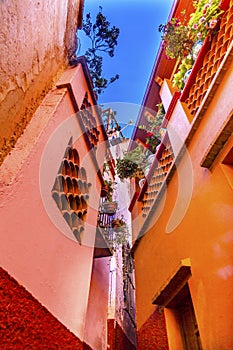 Kiss Alley Colored Houses Guanajuato Mexico