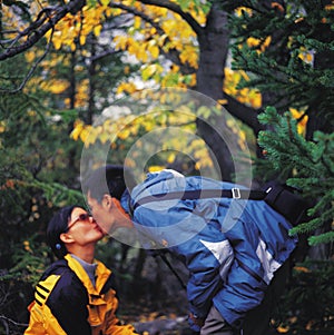 Kiss in autumn