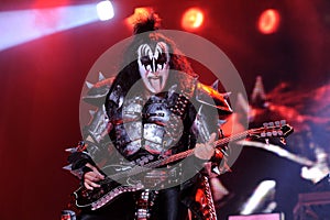 Kiss , Gene Simmons  during the concert