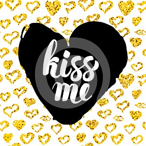 Kiss Me Postcard Design